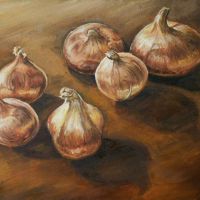 Onions 38x46cm Oil on canvas